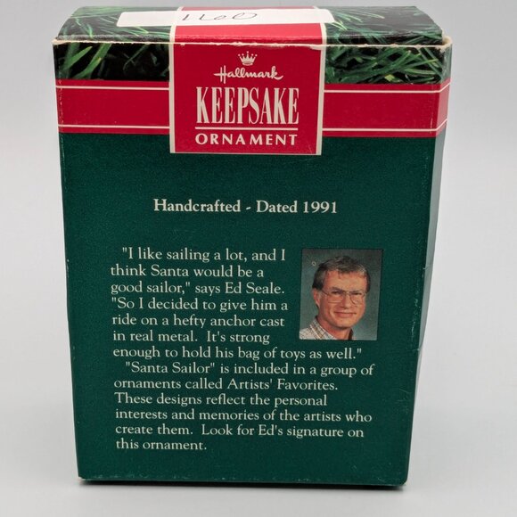 Hallmark Keepsake Santa Sailor 1991 Vintage Christmas Ornament - Picture 9 of 11